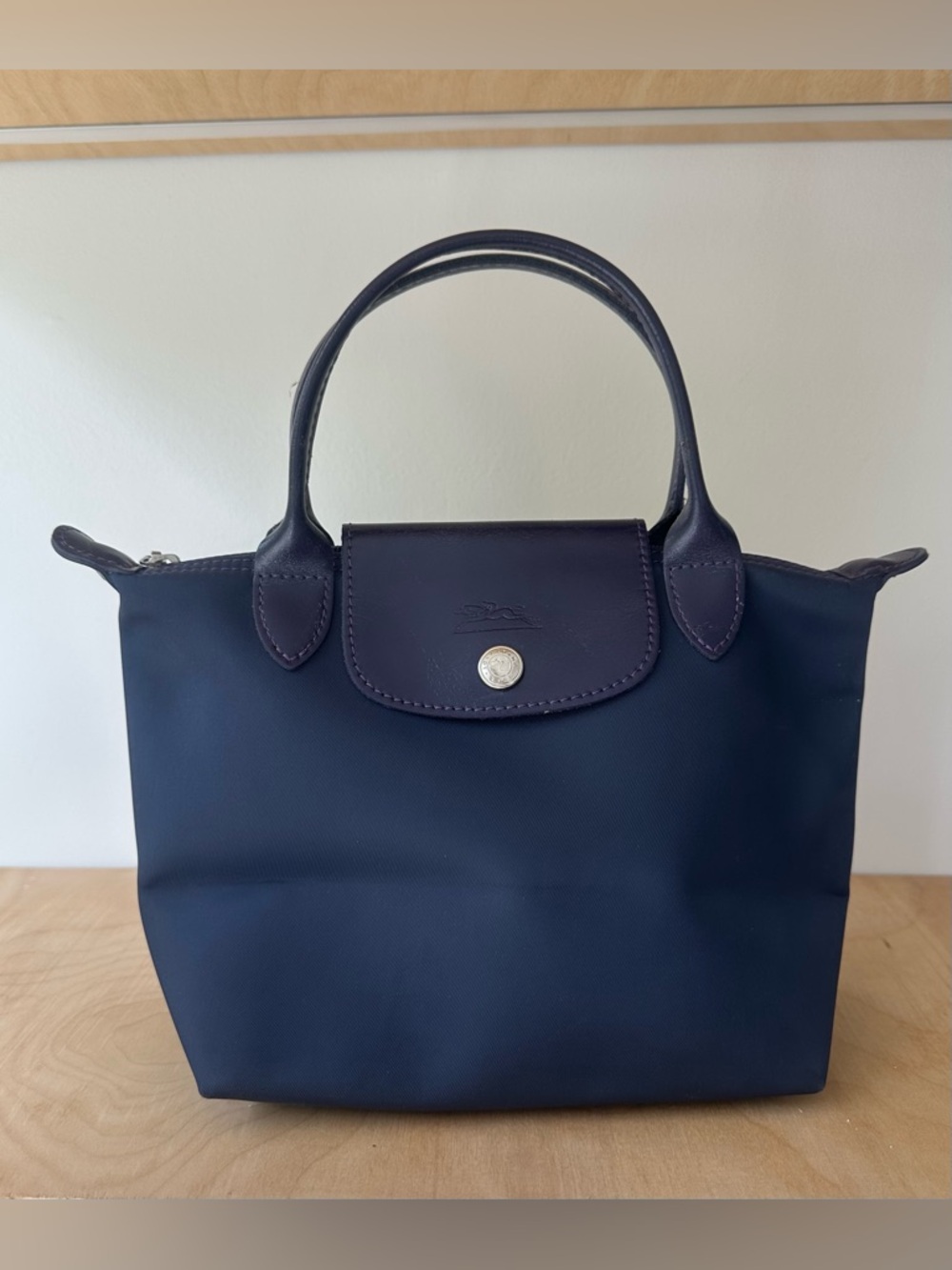 Longchamp Le Pliage Purple Small Handbag